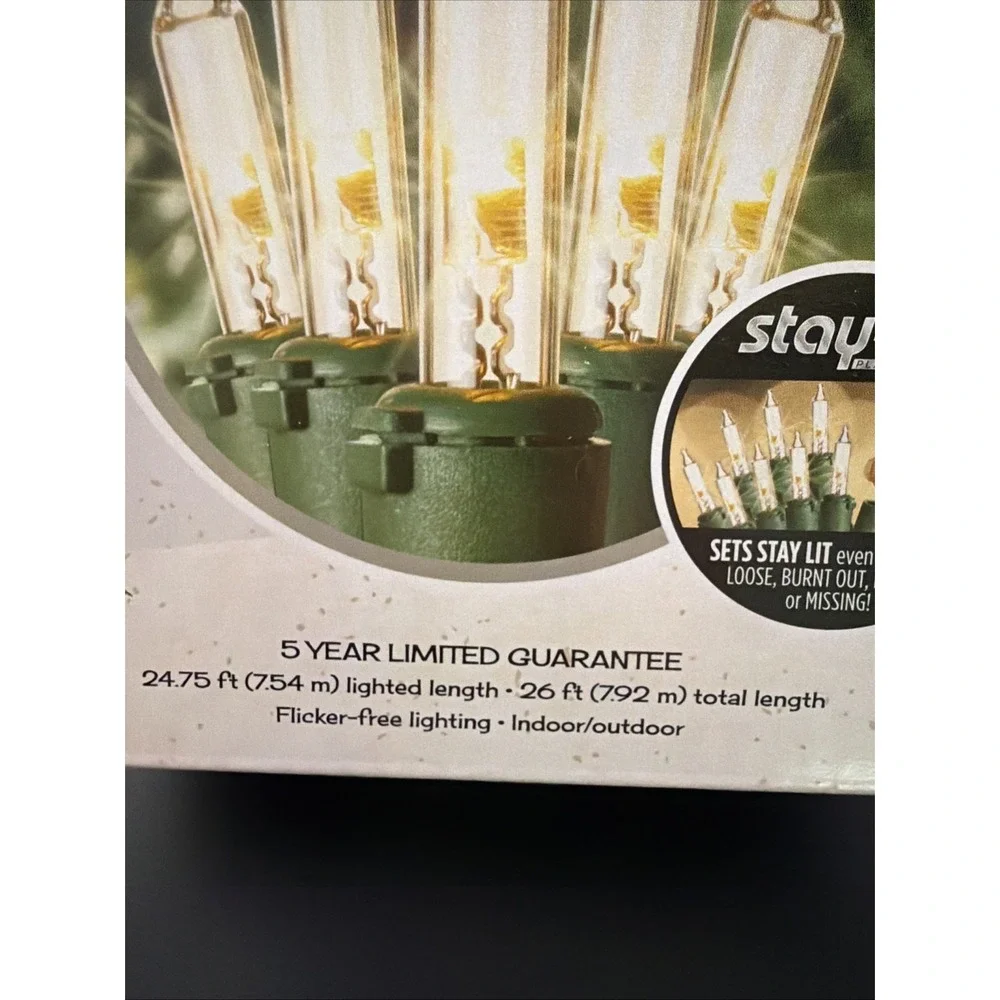 SYLVANIA 100 Traditional Glow LED Mini Lights SOFT WHITE 26ft ~ New
